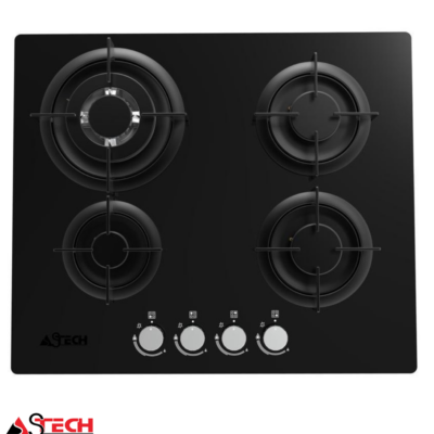 PLAQUE DE CUISSON ASTECH 4FEUX A GAZ PL68GZ-60NO-MA
