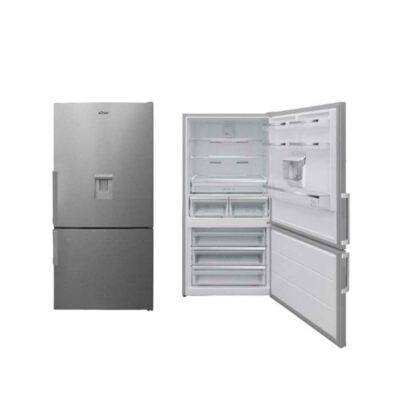 Réfrigérateur Combiné ASTECH FC570CML 3 Tiroirs Gris avec Fontaine 564L